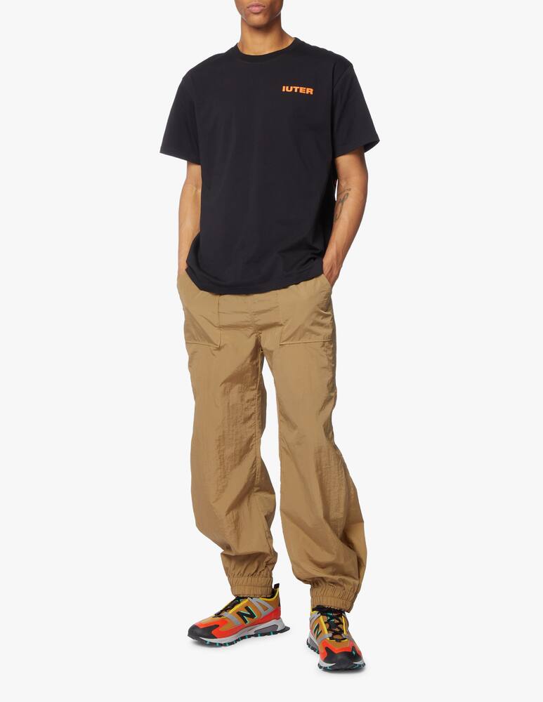 rinascente Iuter Maglietta girocollo doppio logo retro - nero