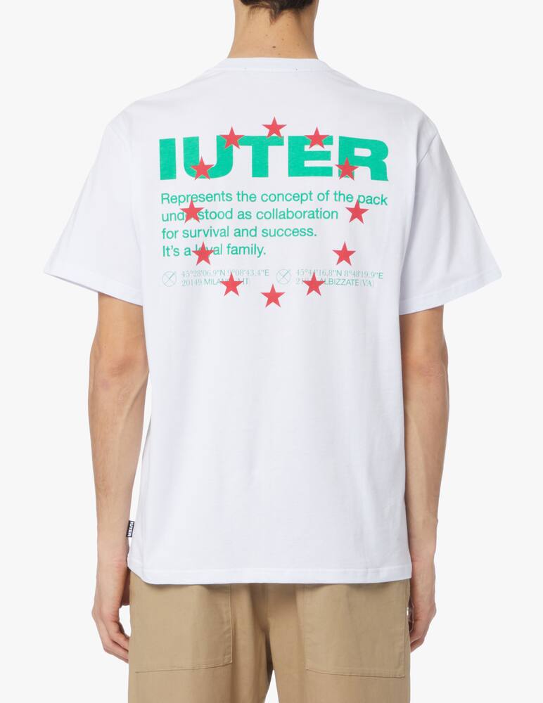 rinascente Iuter Logo info back t-shirt - white