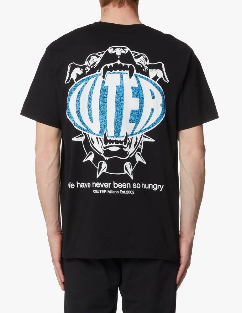 rinascente Iuter Dog back t-shirt - black