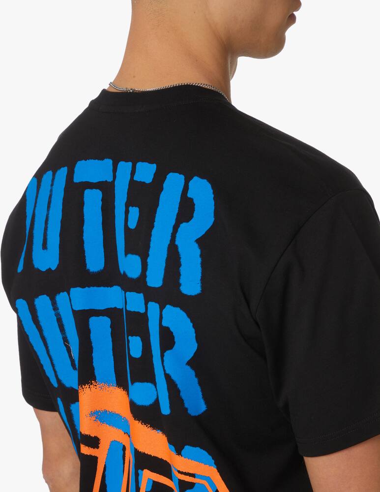 rinascente Iuter Logo stencil back t-shirt - black