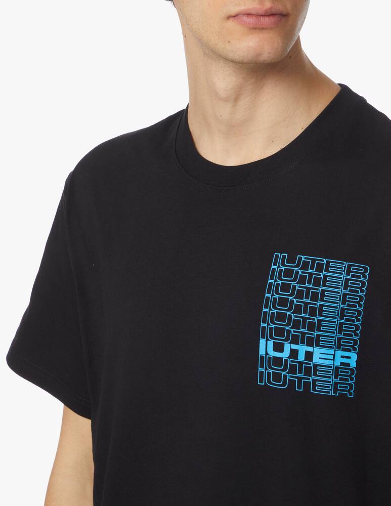 rinascente Iuter Rose thorn back t-shirt - black