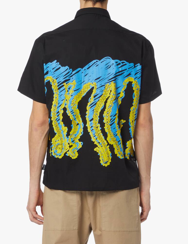 rinascente Octopus Camicia manica corta draft - nero