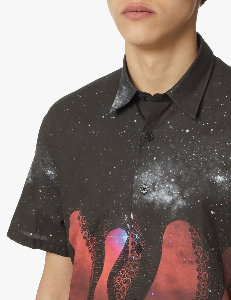 rinascente Octopus Camicia manica corta galaxy - nero