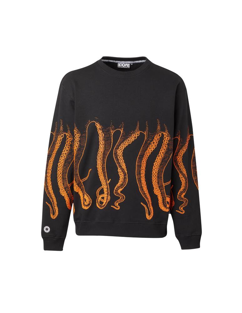 Octopus Outline octopus roundneck sweatshirt - black - picture 6 Octopus Outline octopus roundneck sweatshirt - black - picture 6