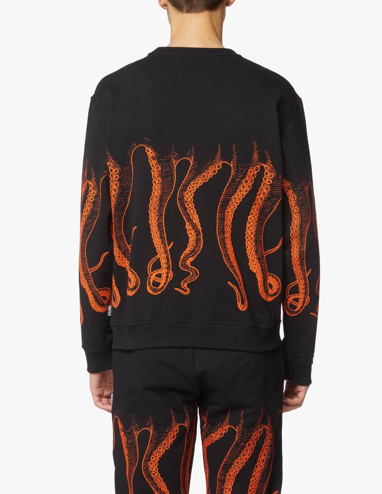 Octopus Outline octopus roundneck sweatshirt - black - picture 4 Octopus Outline octopus roundneck sweatshirt - black - picture 4