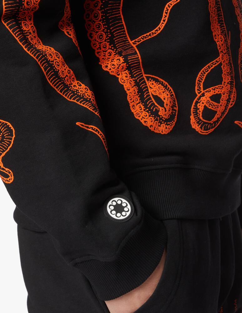 Octopus Outline octopus roundneck sweatshirt - black - picture 5 Octopus Outline octopus roundneck sweatshirt - black - picture 5