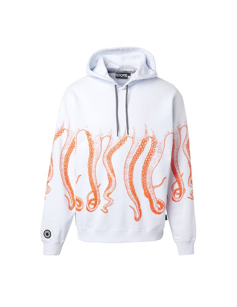 rinascente Octopus Outline octopus hoodie - white