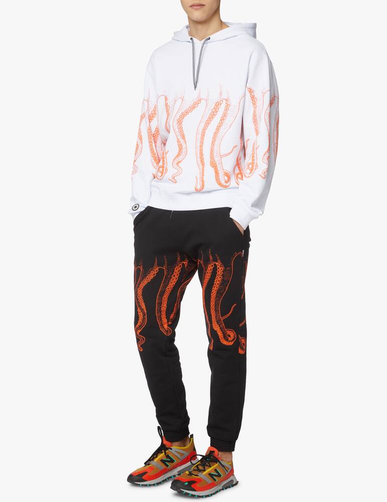 rinascente Octopus Outline octopus hoodie - white