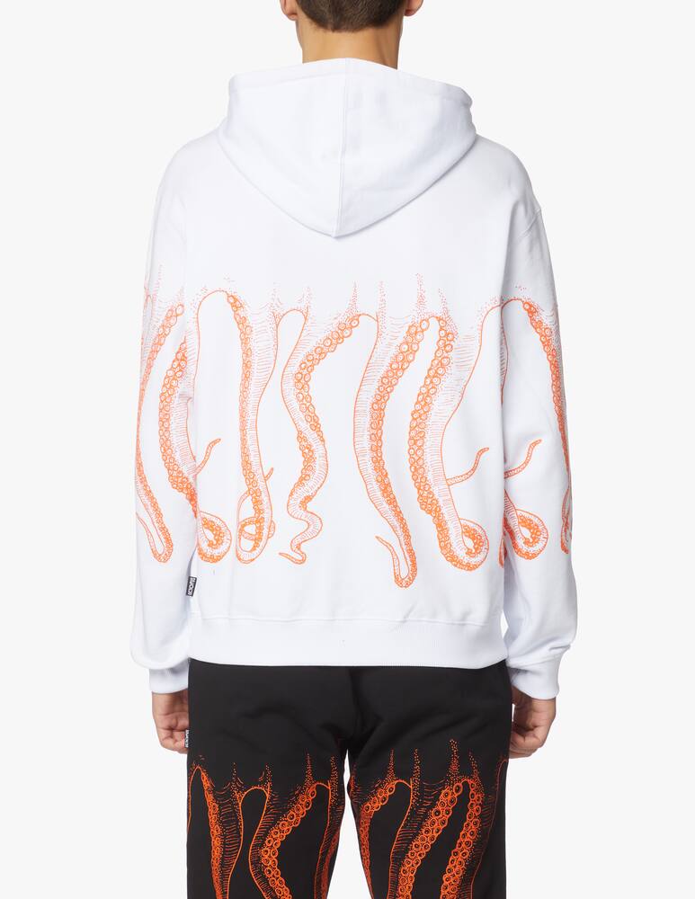 rinascente Octopus Outline octopus hoodie - white