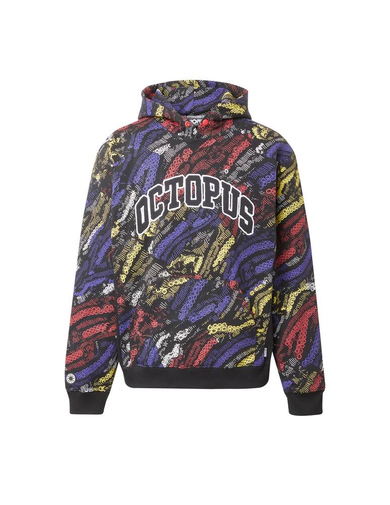 rinascente Octopus Felpa con cappuccio deco ao - nero