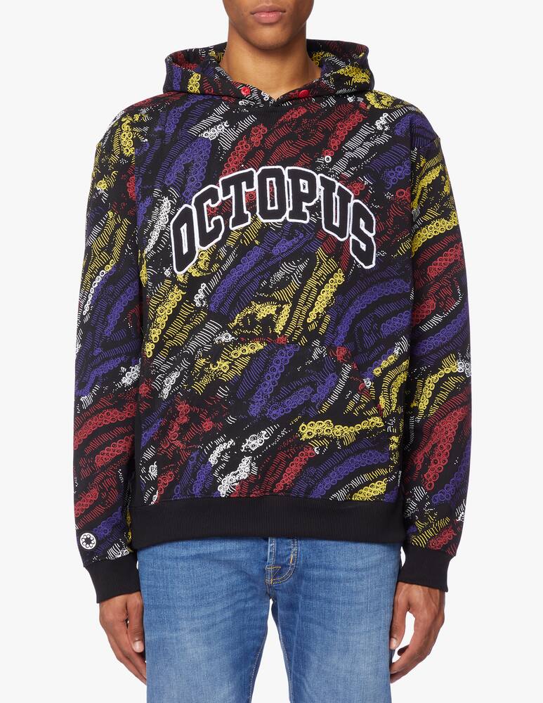 rinascente Octopus Felpa con cappuccio deco ao - nero