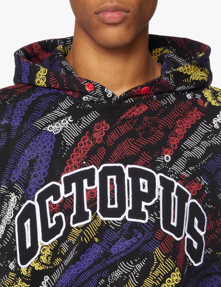 rinascente Octopus Felpa con cappuccio deco ao - nero