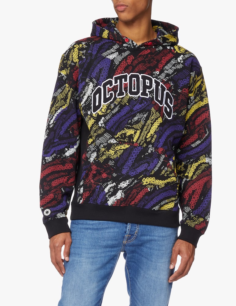 Octopus Deco hoodie - black - picture 1 Octopus Deco hoodie - black - picture 1