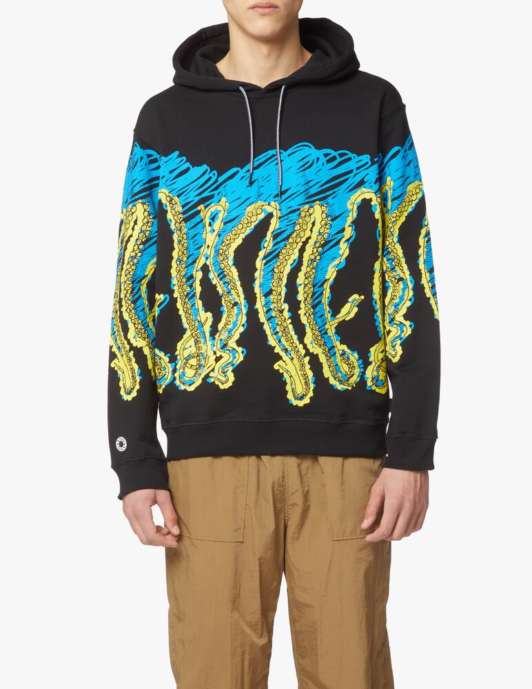 rinascente Octopus Felpa con cappuccio draft - nero