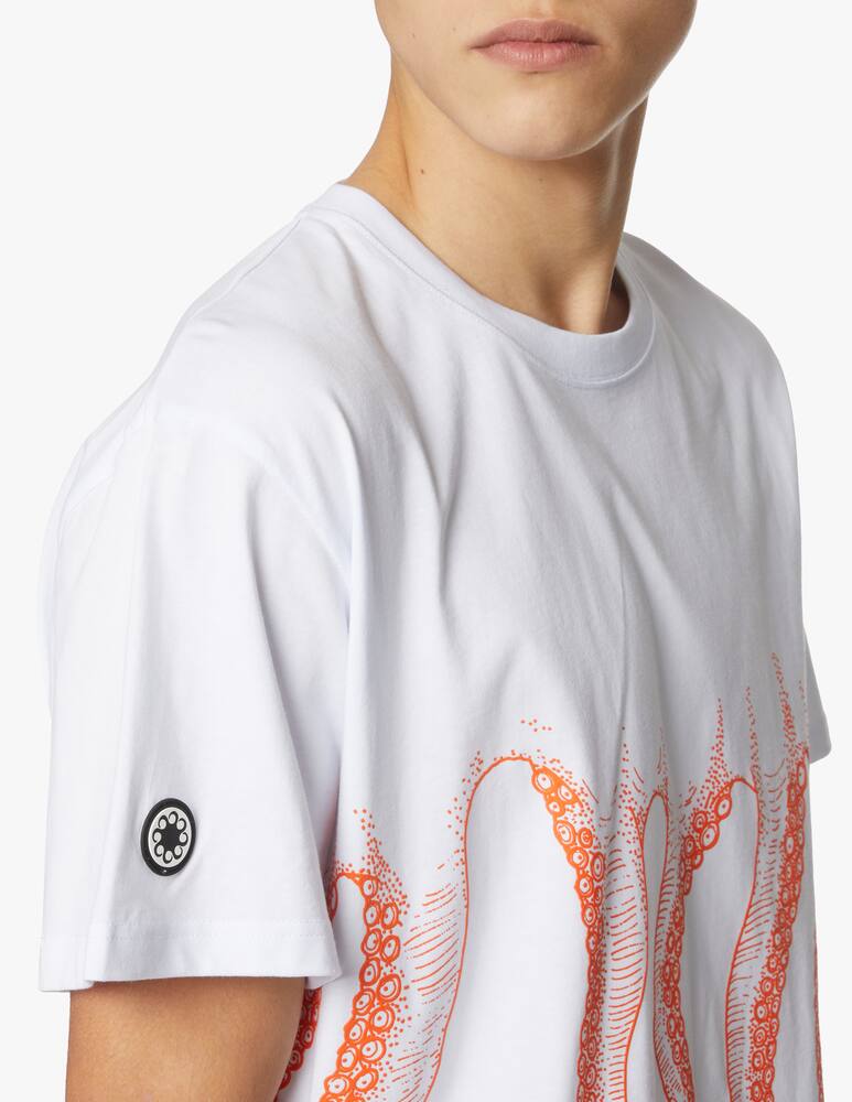 rinascente Octopus Maglietta girocollo outline octopus - bianco