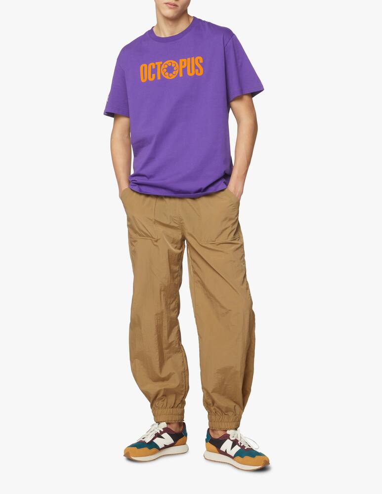 rinascente Octopus Maglietta girocollo outline logo - viola