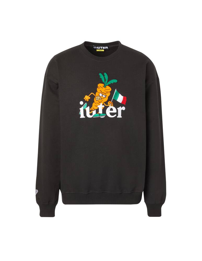 rinascente Iuter L3 carrots roudneck sweatshirt - black