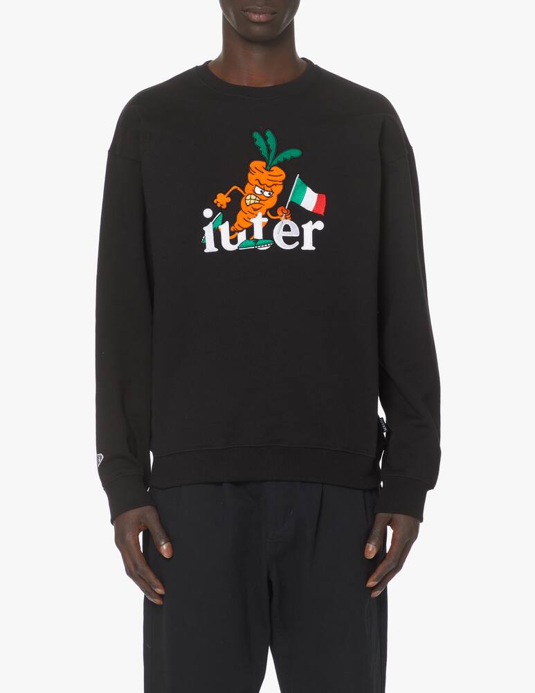 rinascente Iuter L3 carrots roudneck sweatshirt - black