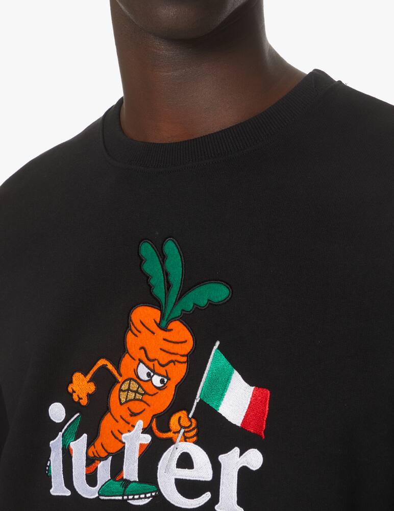 rinascente Iuter L3 carrots roudneck sweatshirt - black