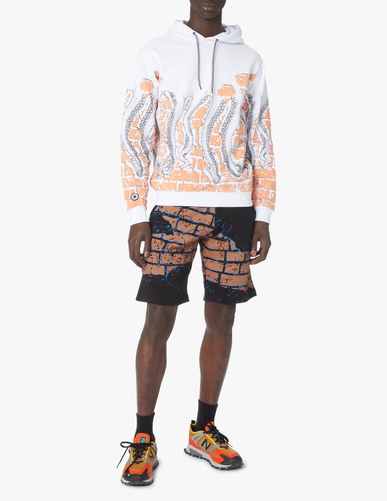 rinascente Octopus Bricks sweatshorts - black