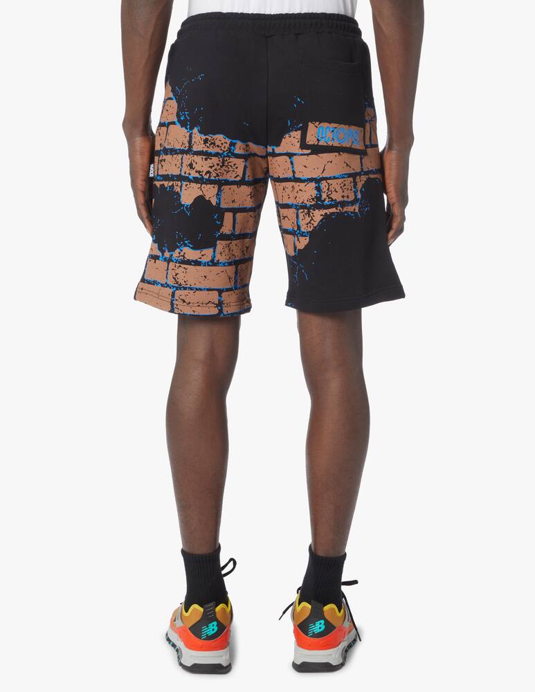rinascente Octopus Bricks sweatshorts - black