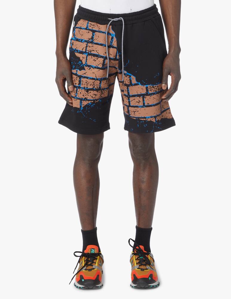 rinascente Octopus Bricks sweatshorts - black