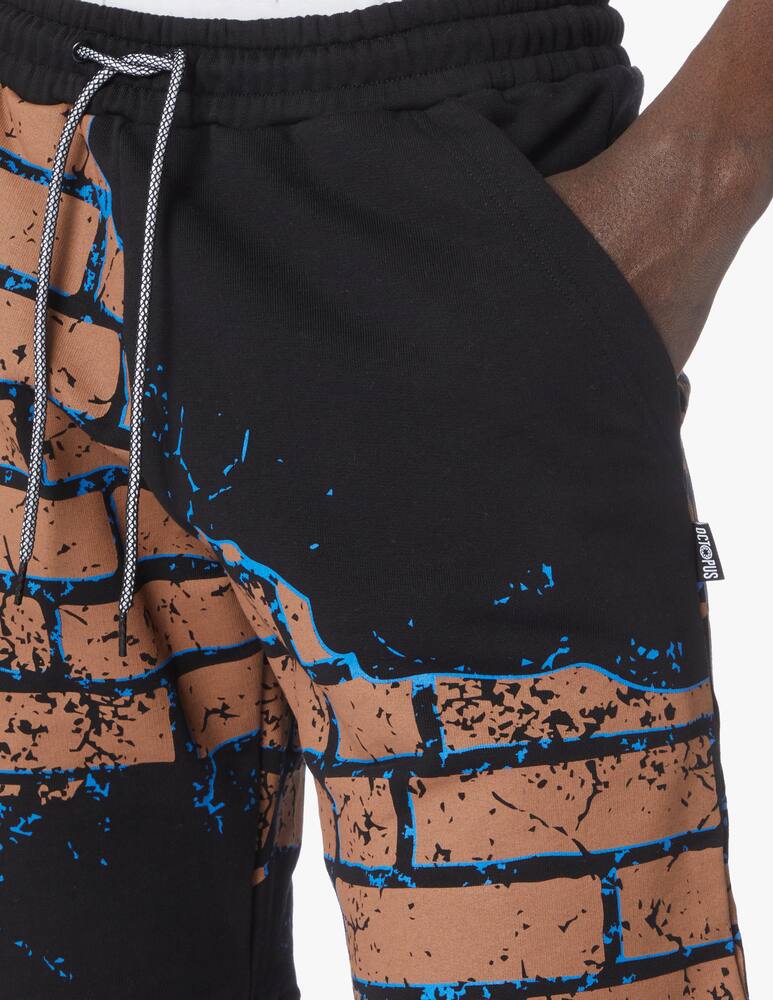 rinascente Octopus Bricks sweatshorts - black