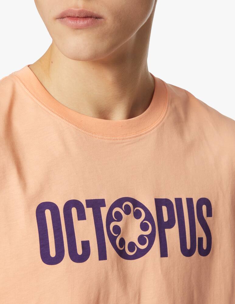 rinascente Octopus Outline logo t-shirt - pink