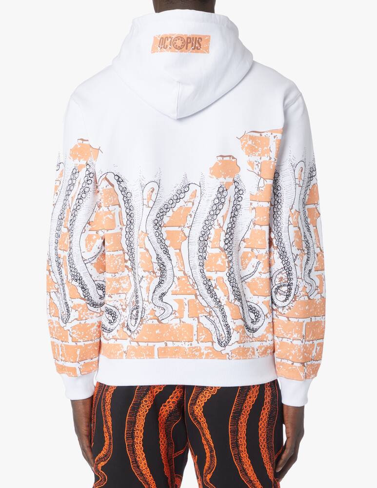 rinascente Octopus Felpa con cappuccio bricks - bianco