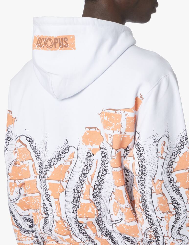 rinascente Octopus Felpa con cappuccio bricks - bianco