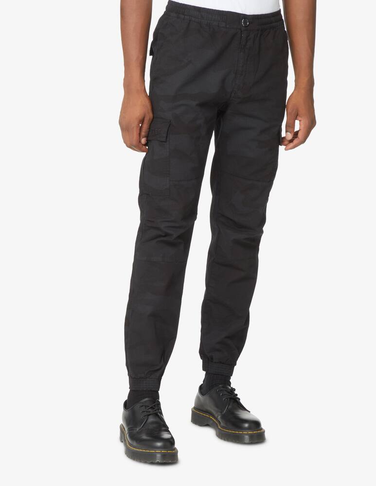 rinascente Iuter Cargo jogger camo pant - Black