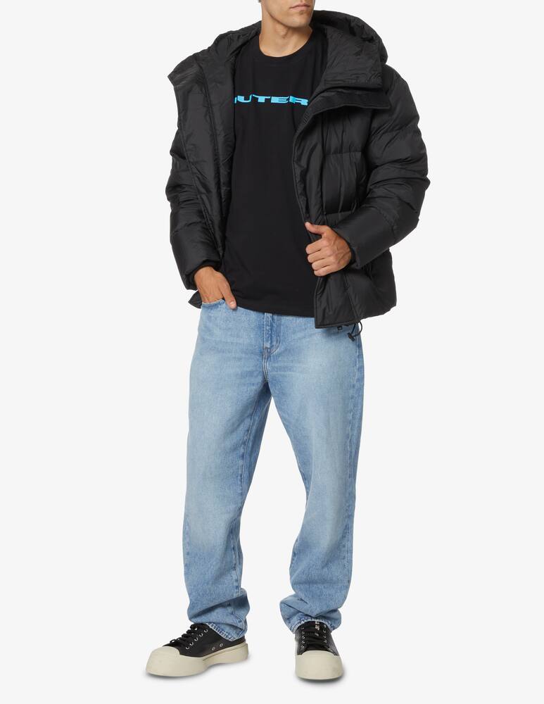 rinascente Iuter Back frame photo t-shirt - Black