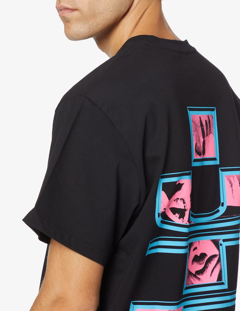 rinascente Iuter Back frame photo t-shirt - Black
