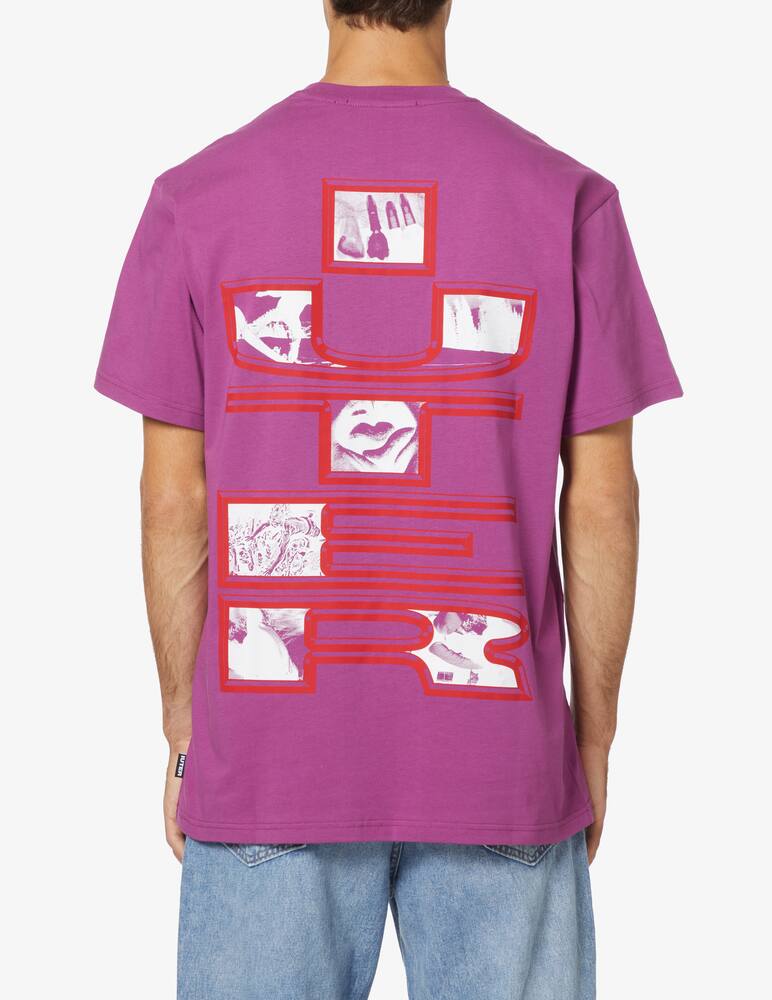 rinascente Iuter Back frame photo t-shirt - Violet