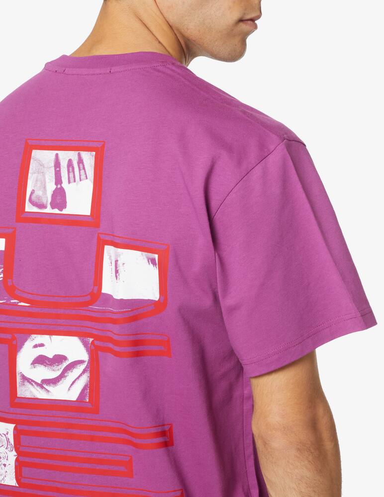 rinascente Iuter Back frame photo t-shirt - Violet