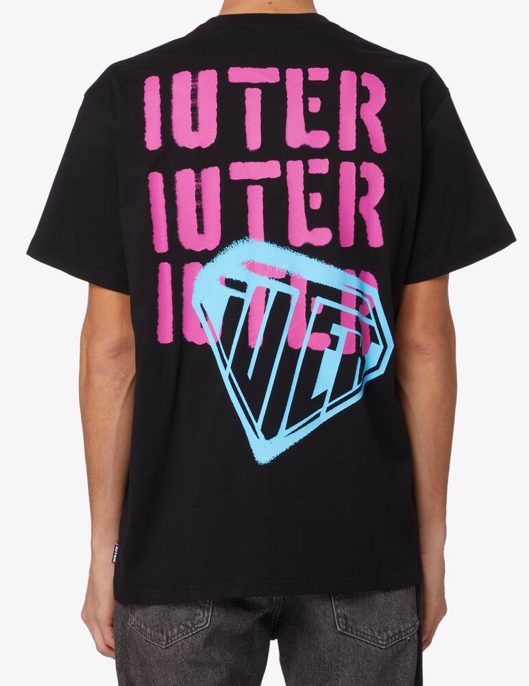 rinascente Iuter Stencil iuter back t-shirt - Black