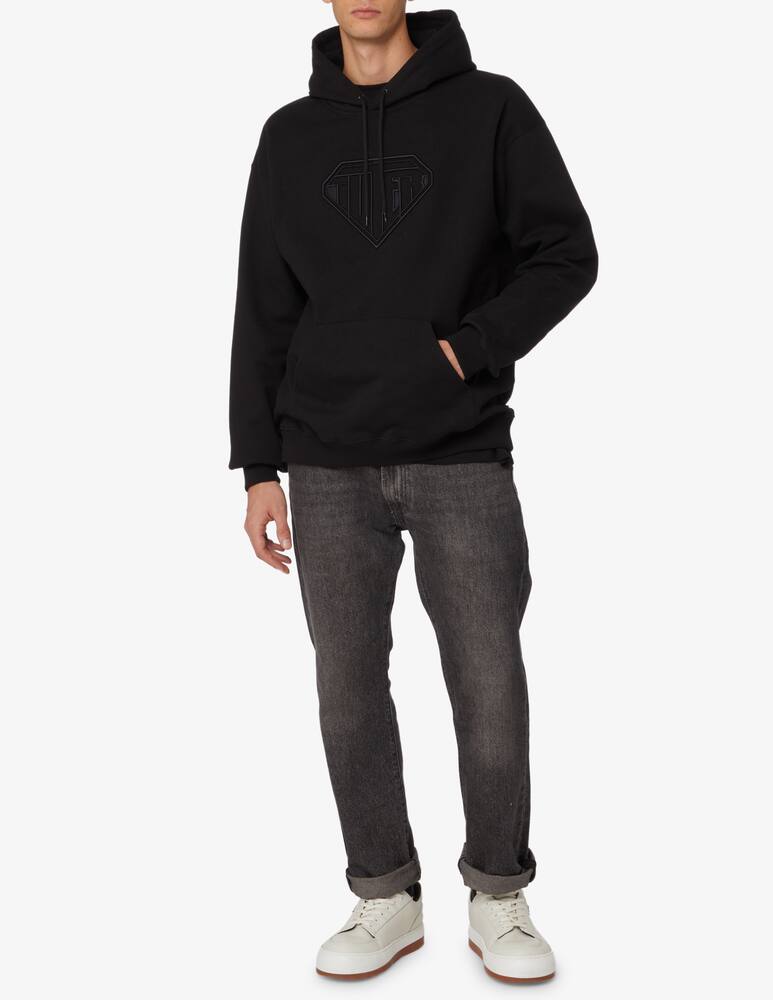 rinascente Iuter Felpa con cappuccio anniversario logo rilievo - Nero