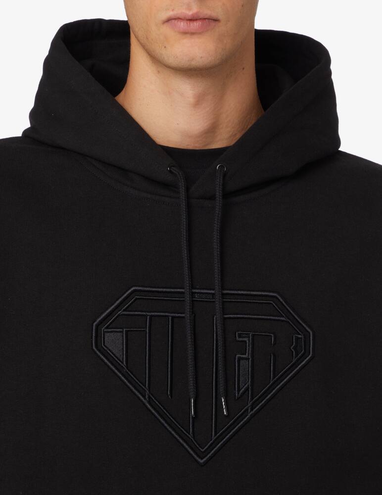 rinascente Iuter Felpa con cappuccio anniversario logo rilievo - Nero
