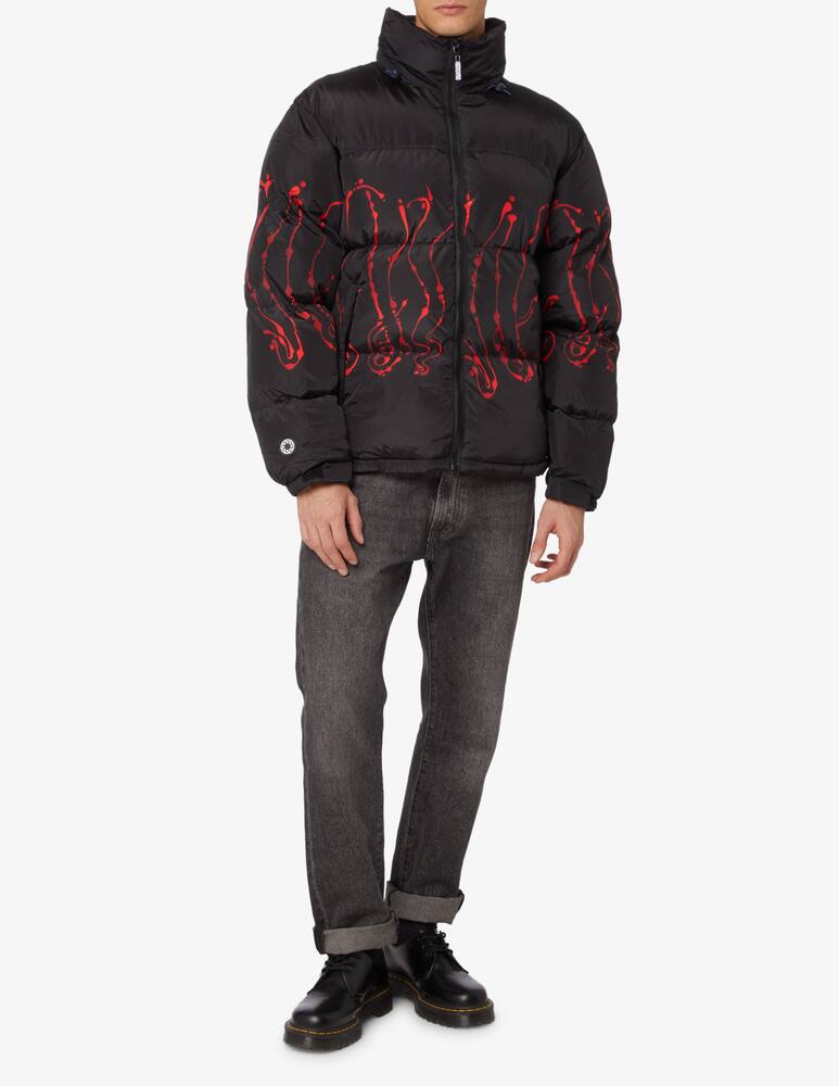 rinascente Octopus Puffer jacket dripper octopus - Black
