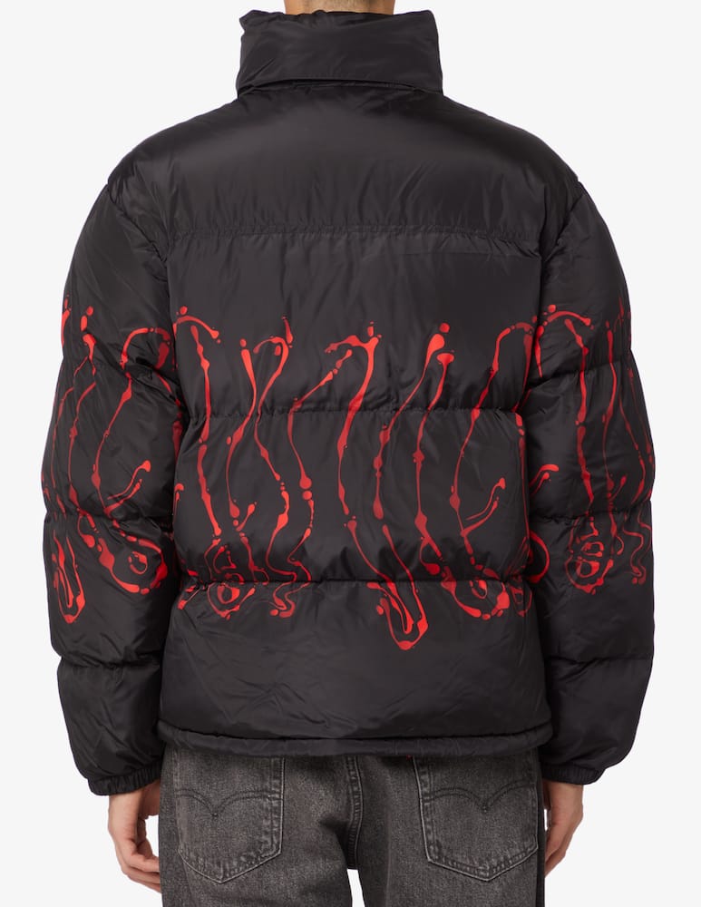 rinascente Octopus Puffer jacket dripper octopus - Black