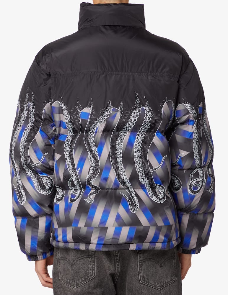 rinascente Octopus Puffer jacket dazzle octopus - Black