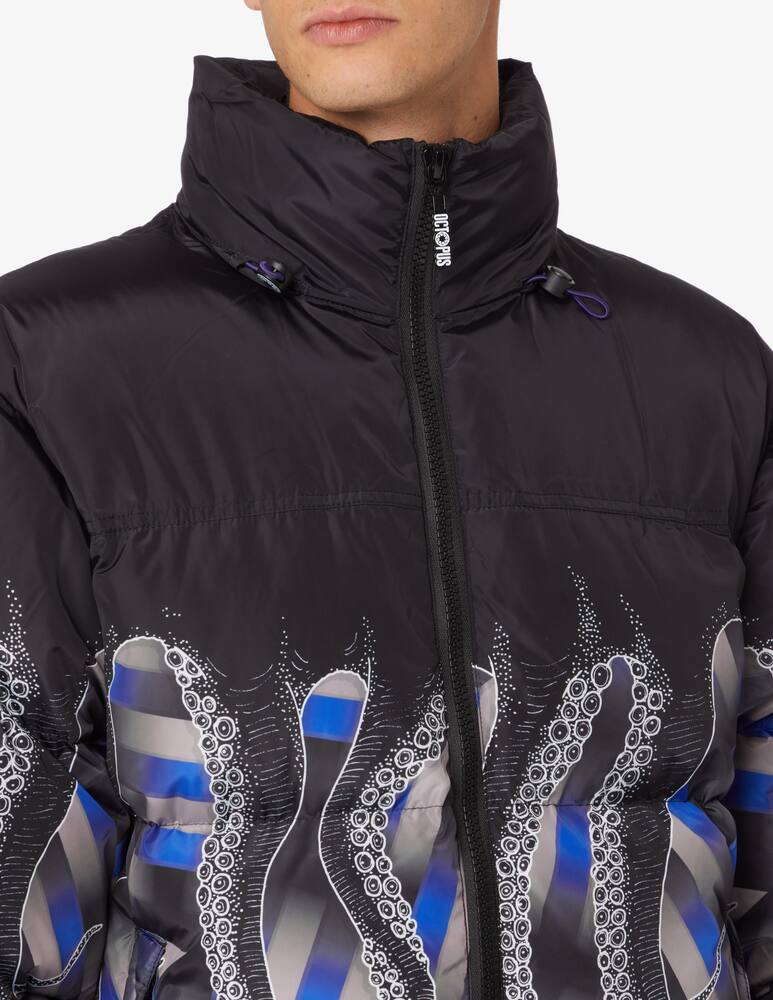 rinascente Octopus Puffer jacket dazzle octopus - Black