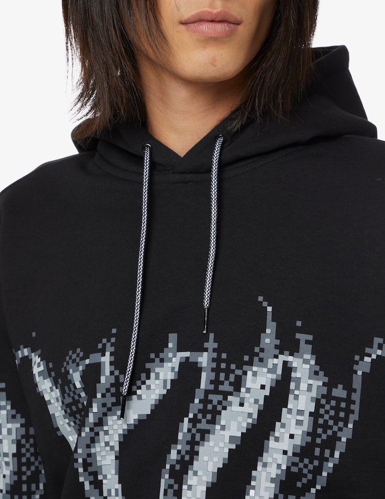 rinascente Octopus Hoodie censored octopus - Black