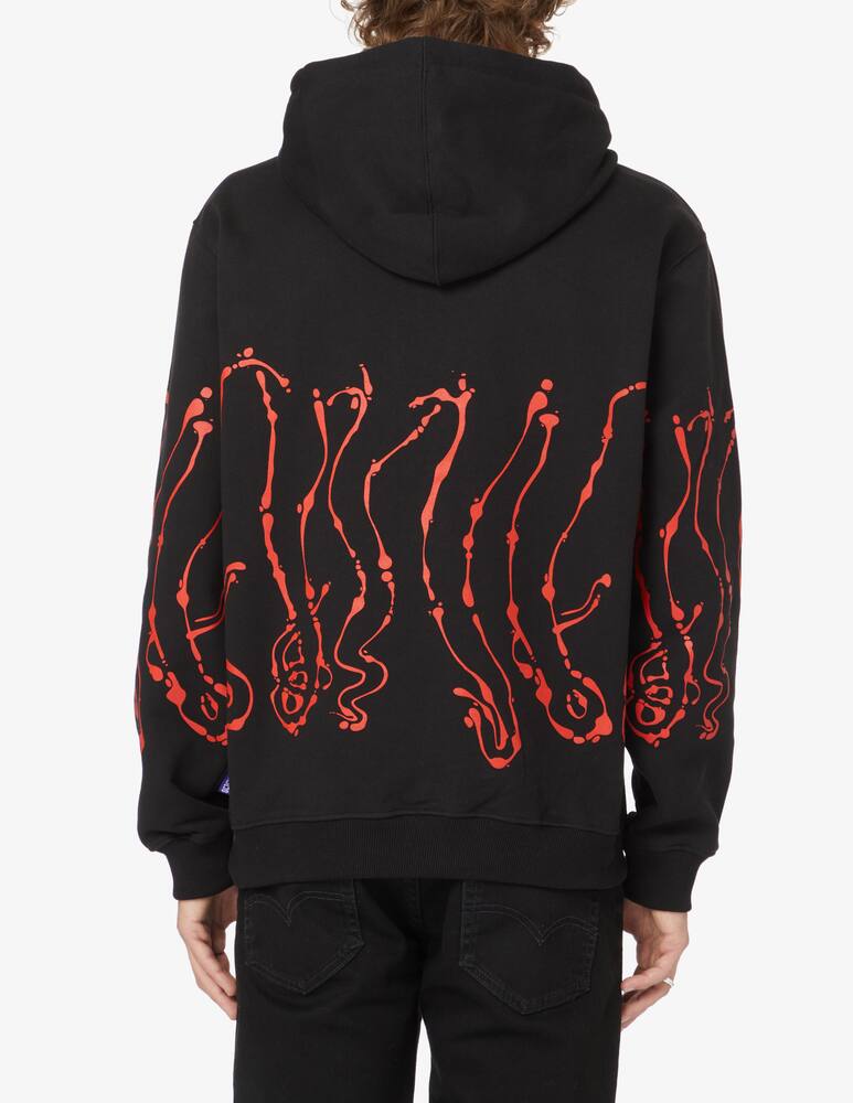 rinascente Octopus Hoodie dripper octopus - Black