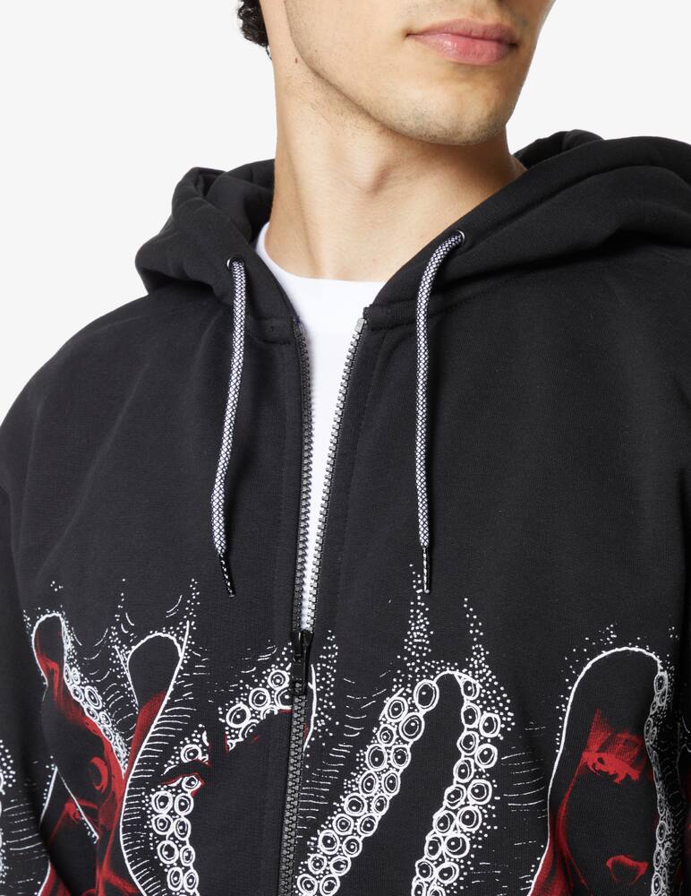 rinascente Octopus Hoodie hentai octopus - Black