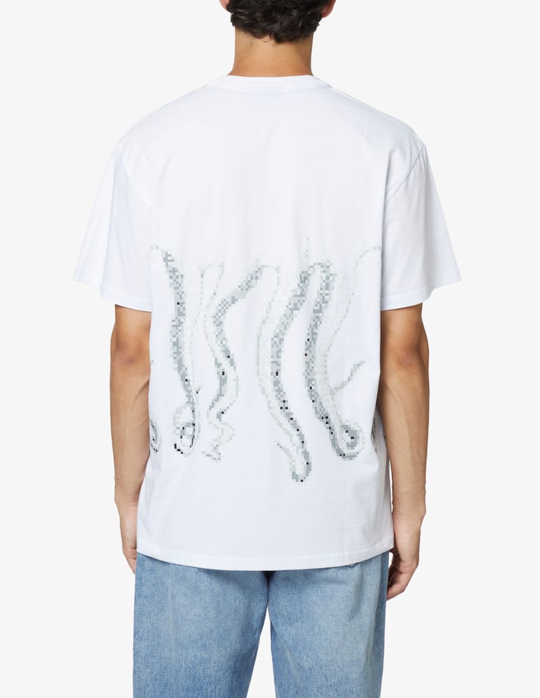 rinascente Octopus T-shirt censored octopus - White