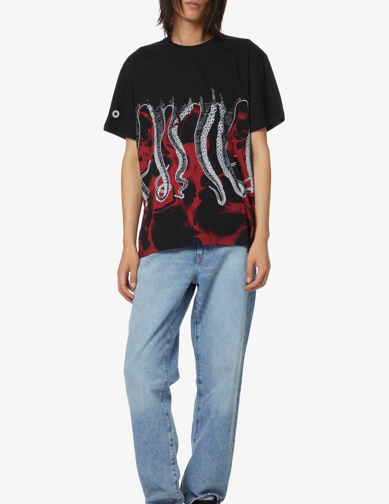 rinascente Octopus Maglietta manica corta hentai octopus - Nero