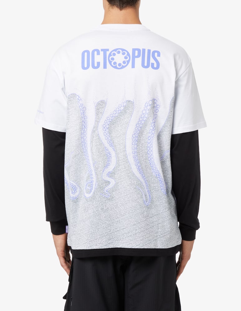 rinascente Octopus Long sleeve t-shirt milan octopus - White
