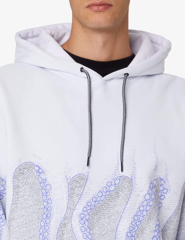 rinascente Octopus Felpa con cappuccio milan octopus - Bianco