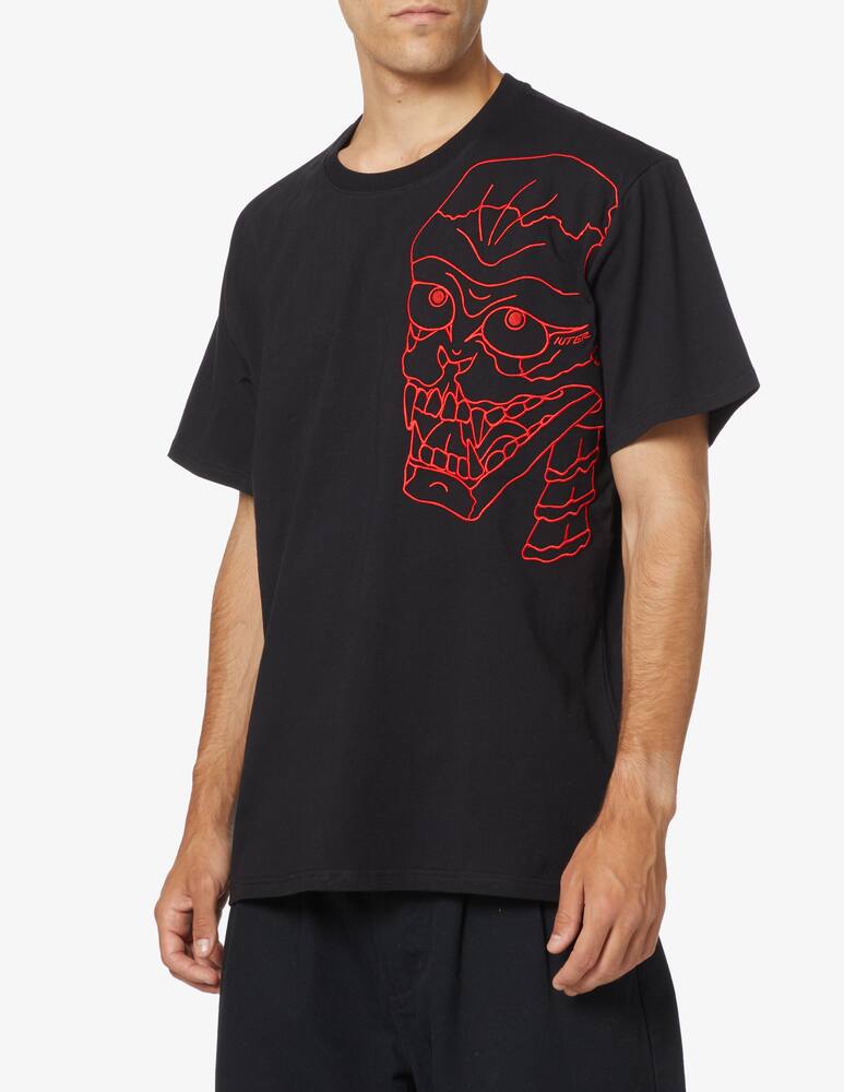 rinascente Iuter Skull embroidery t-shirt - Black